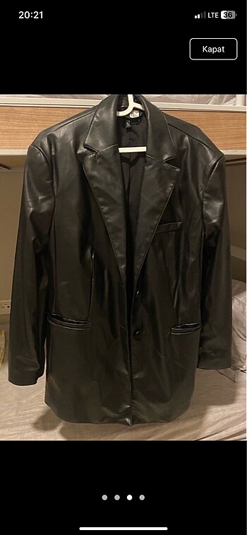 H&M deri ceket