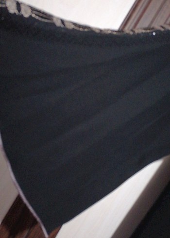 Kadın Siyah Nakışlı Uzun Kollu Uzun Elbise ince farace - Görsel 5