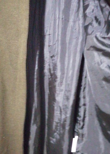 Kemerli Uzun Haki Kadın Kaban Öz filizler - Görsel 5