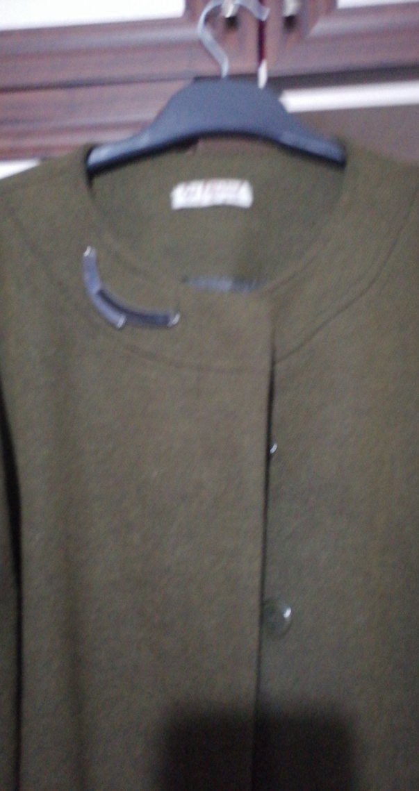 Kemerli Uzun Haki Kadın Kaban Öz filizler - Görsel 2