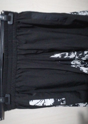 Siyah Beyaz Batik Desenli Kadın Şalvar Pantolon 44 beden 100 uz - Görsel 5