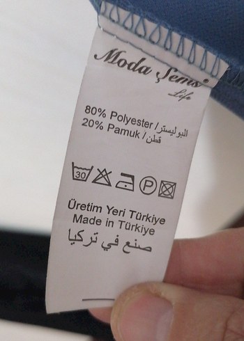 Mavi Uzun Kadın Elbise - Görsel 7