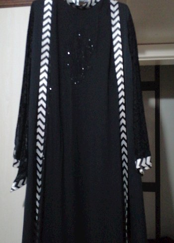 Siyah Uzun Gotik Kadın Elbise - Görsel 8