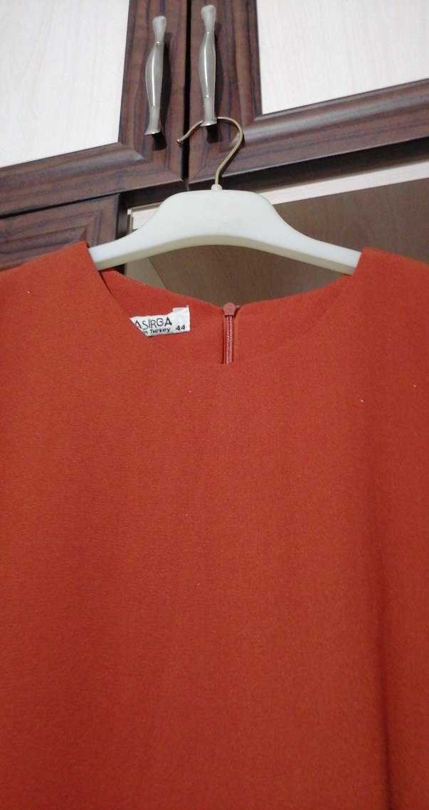 Kahverengi Bohem Uzun Kollu Elbise - Görsel 2