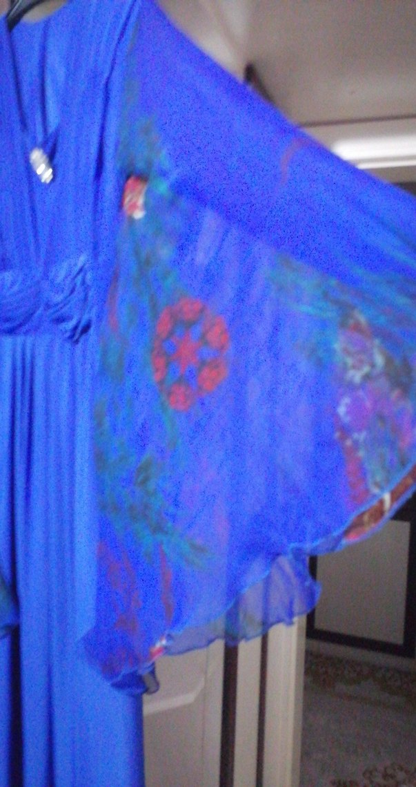 Lacivent Bohem Tarz Uzun V Yaka Elbise - Görsel 4