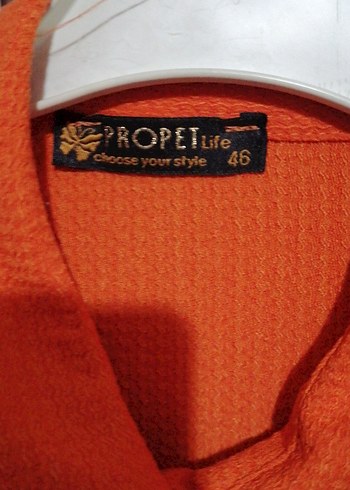 Kadın Turuncu Pilili Bol Kesim Kumaş Pantolon takım 44 46 arası - Görsel 12