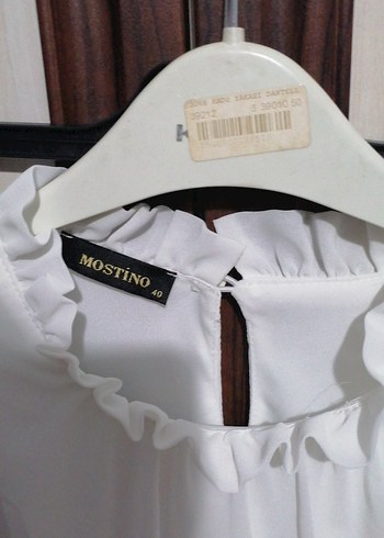 Beyaz Uzun Kollu Şifon bohem Elbise 40 42 arası - Görsel 6