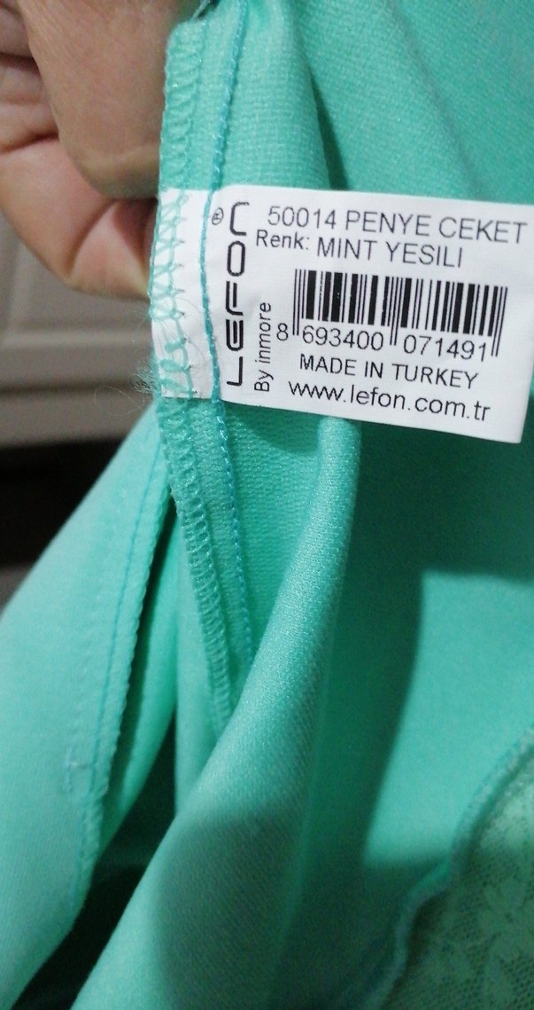 Turkuaz Düğmeli Kadın Blazer Ceket - Görsel 4