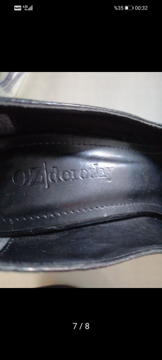 Klasik Siyah Deri Yılan Baskılı Stiletto - Görsel 4