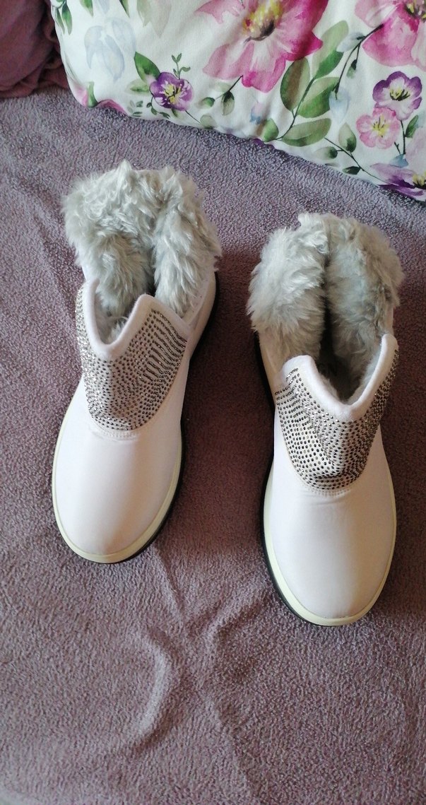 Kız Çocuk Beyaz Modern Bot - Görsel 3