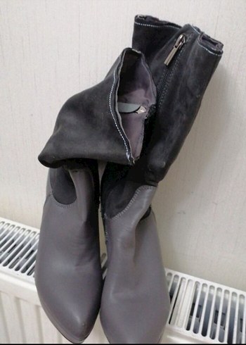 Gri Deri  Çizme - Görsel 6