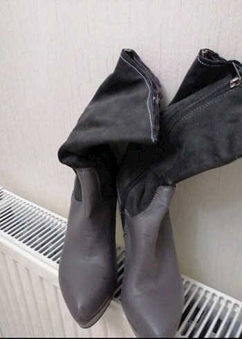 Gri Deri  Çizme - Görsel 4