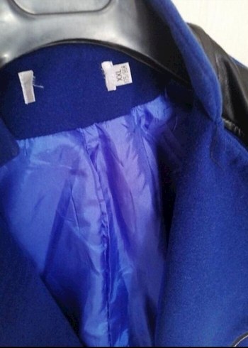 Mavi Deri Detaylı kadın ceket - Görsel 4