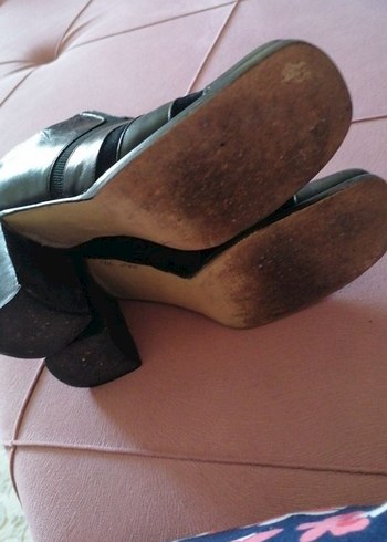 Kadın Siyah Dolgu Topuk Ofis Ayakkabı - Görsel 3