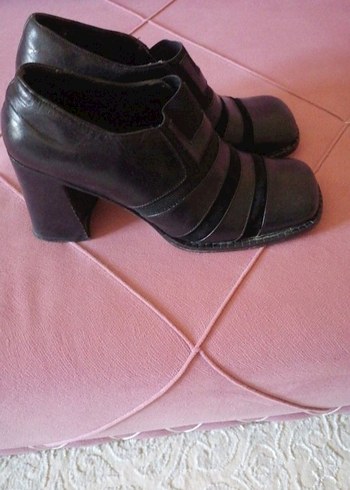 Kadın Siyah Dolgu Topuk Ofis Ayakkabı - Görsel 4