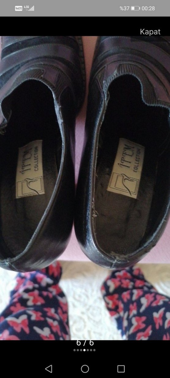 Kadın Siyah Dolgu Topuk Ofis Ayakkabı - Görsel 2