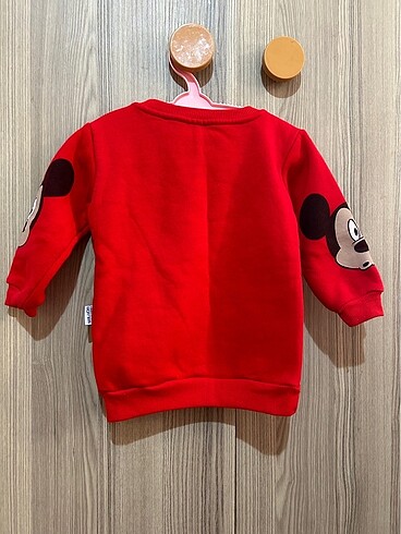 2 Yaş Beden kırmızı Renk Mickey mouse alt üst takım