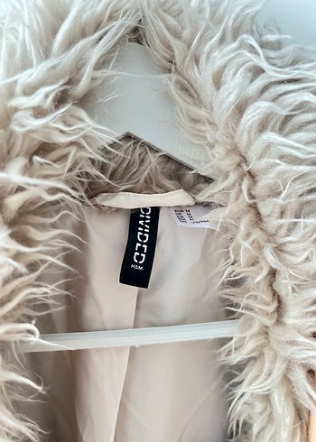 m Beden ten rengi Renk H&M kadın Peluş kürk