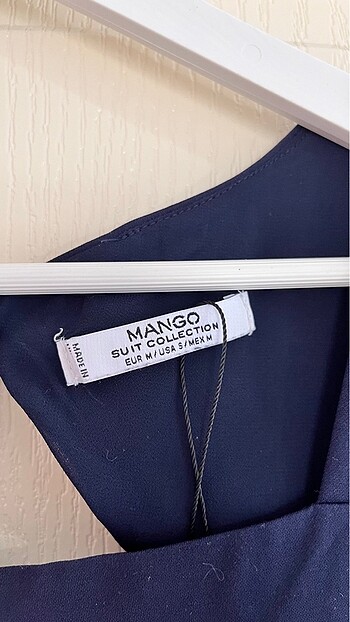 m Beden lacivert Renk Mango kumaş tulum
