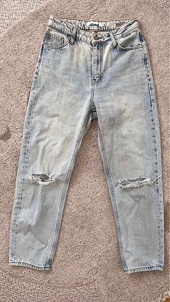 s Beden mavi Renk Mavi mom straight jean