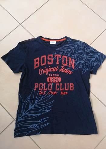 Erkek Lacivert Baskılı Kısa Kollu Tişört kodu  U 819 - Görsel 7