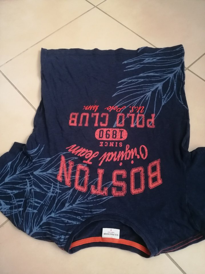 Erkek Lacivert Baskılı Kısa Kollu Tişört kodu  U 819 - Görsel 5