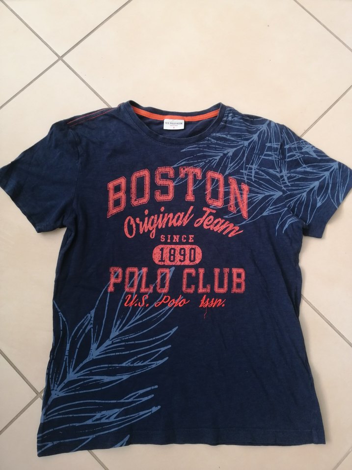 Erkek Lacivert Baskılı Kısa Kollu Tişört kodu  U 819 - Görsel 2