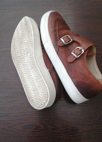 Kahverengi Deri Kemerli Erkek Çocuk Ayakkabısı - Görsel 6