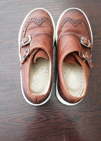 Kahverengi Deri Kemerli Erkek Çocuk Ayakkabısı - Görsel 8