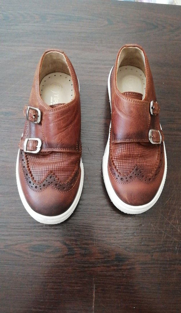 Kahverengi Deri Kemerli Erkek Çocuk Ayakkabısı - Görsel 5