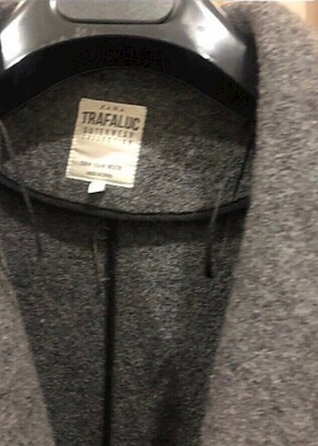 Zara Gri Uzun Kışlık Kaban