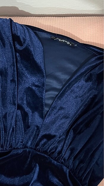 drapeli elbise - Görsel 5