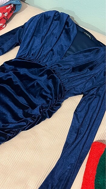 drapeli elbise - Görsel 6