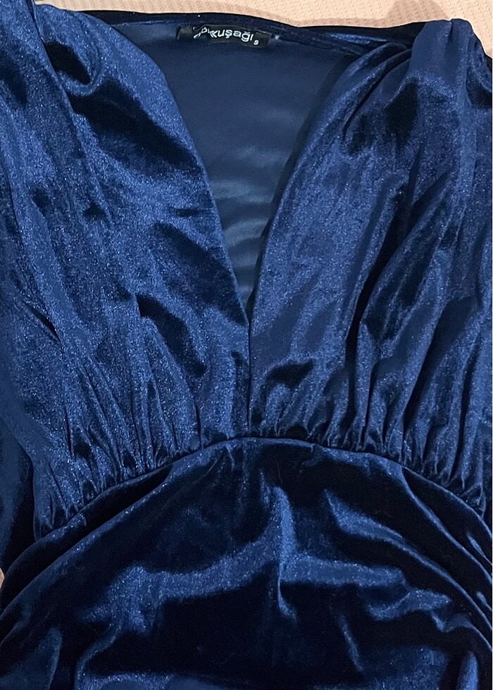 drapeli elbise - Görsel 4