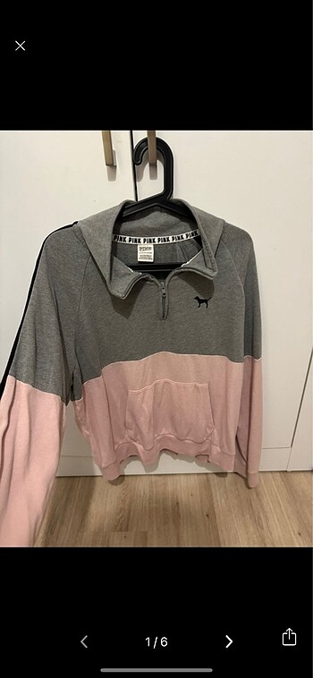 Pink zip sweatshirt