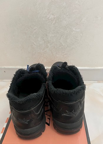 Siyah Erkek Spor Tarzı Kürklü Outdoor Bot - Görsel 3