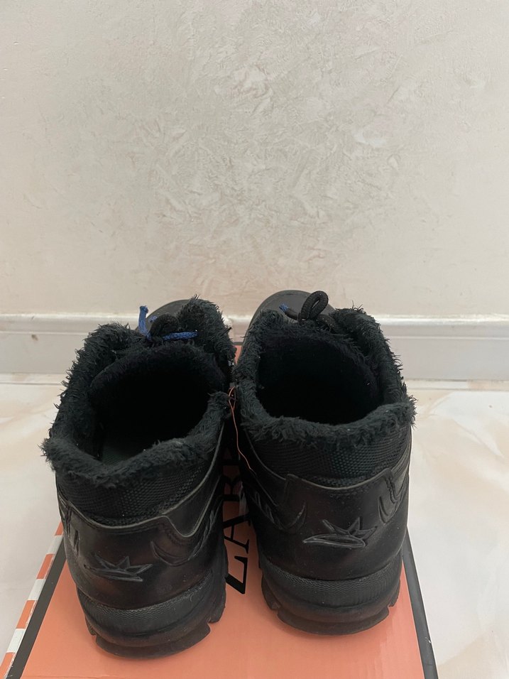 Siyah Erkek Spor Tarzı Kürklü Outdoor Bot - Görsel 3