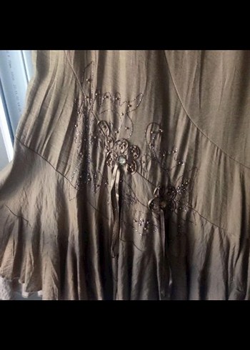 Asimetrik kesim Uzun Etek - Görsel 5