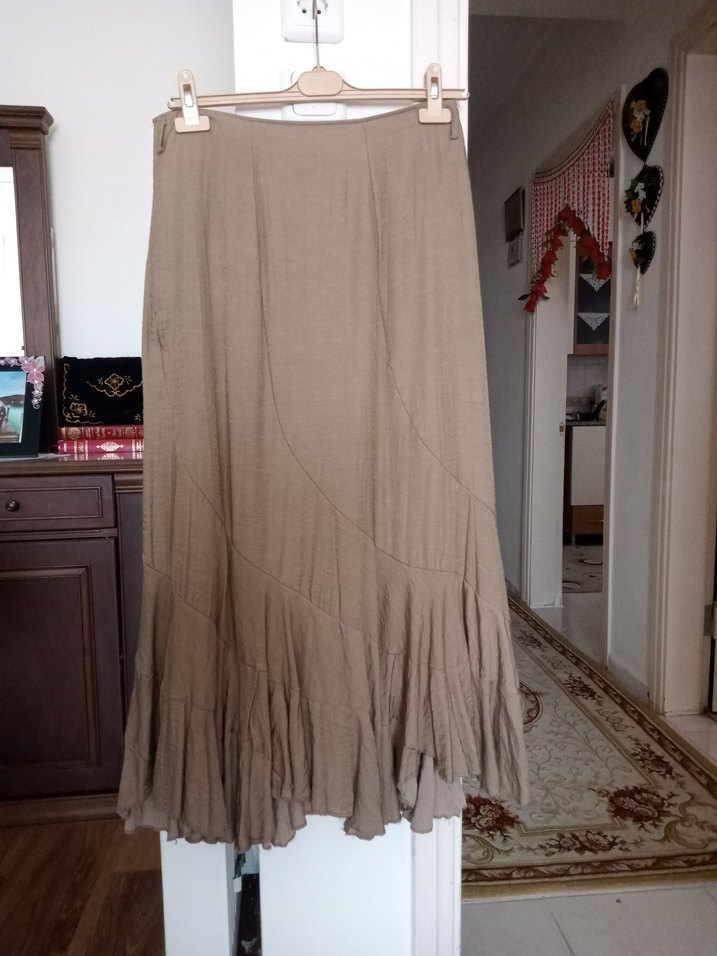 Asimetrik kesim Uzun Etek - Görsel 2