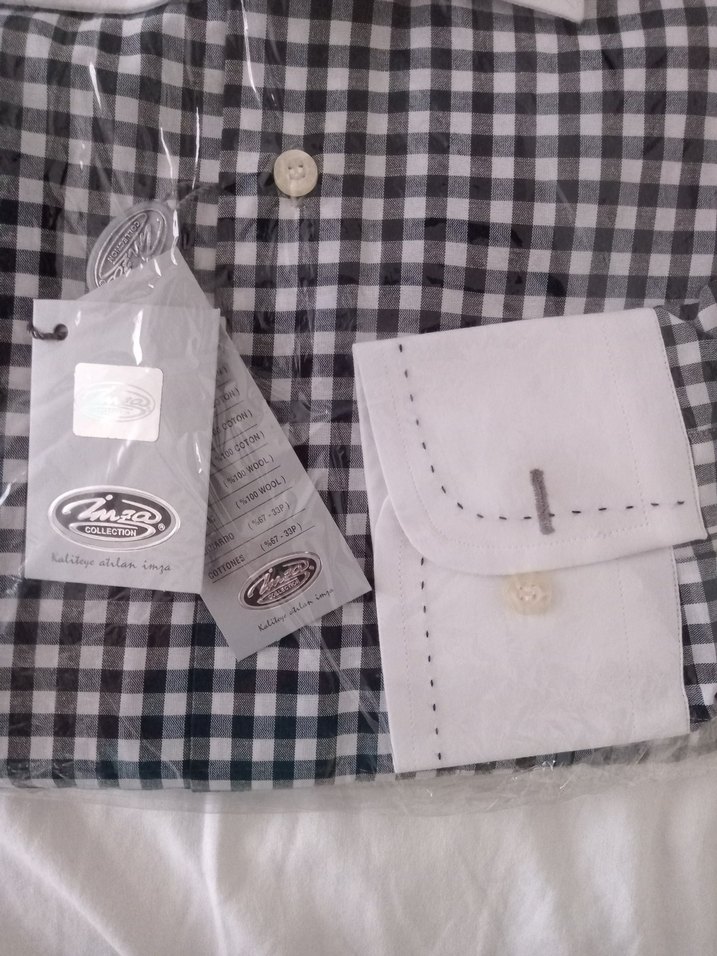 Uzun kollu sıfır bay gömlek - Görsel 4