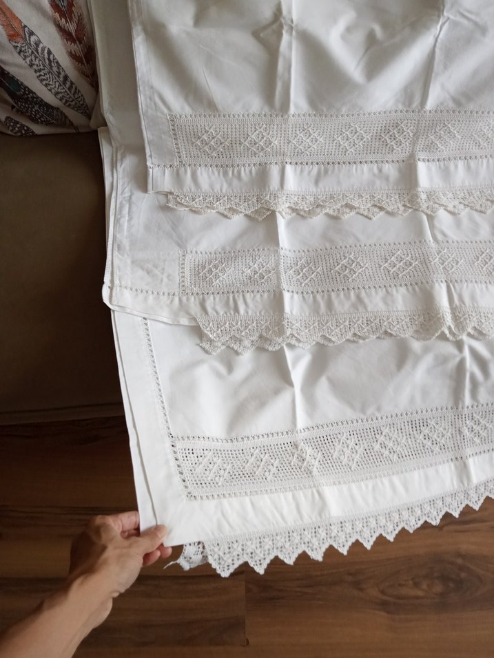 Dantel ucu ile uyumlu karyola takımı - Görsel 4