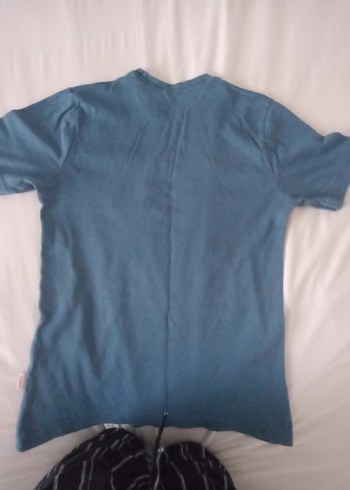 Erkek Çocuk Mavi Baskılı Kısa Kollu Tişört - Görsel 5