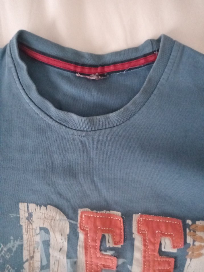 Erkek Çocuk Mavi Baskılı Kısa Kollu Tişört - Görsel 4