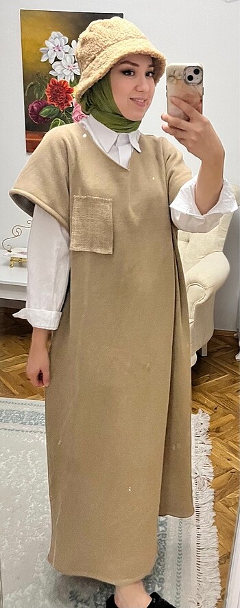 l Beden camel Renk Kendi dikimim jile kızçelerim salaş modeldir içi yünlün??????