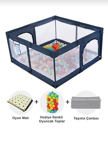 Hoffie Orijinal Playard Güvenli Bebek ve Çocuk Oyun Alanı