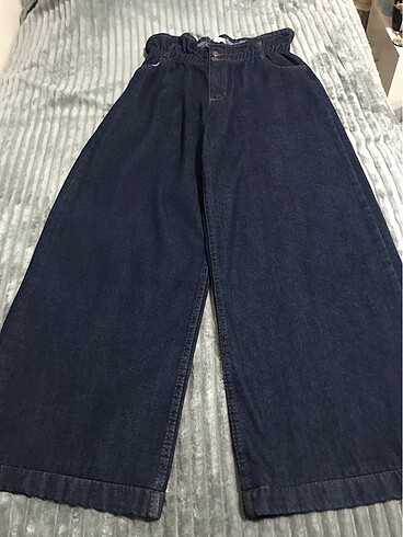 xxl Beden lacivert Renk Bol Paçalı Kot Pantolon