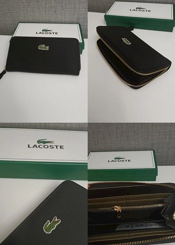 Lacoste Siyah Fermuarlı Kadın Cüzdan - Görsel 3