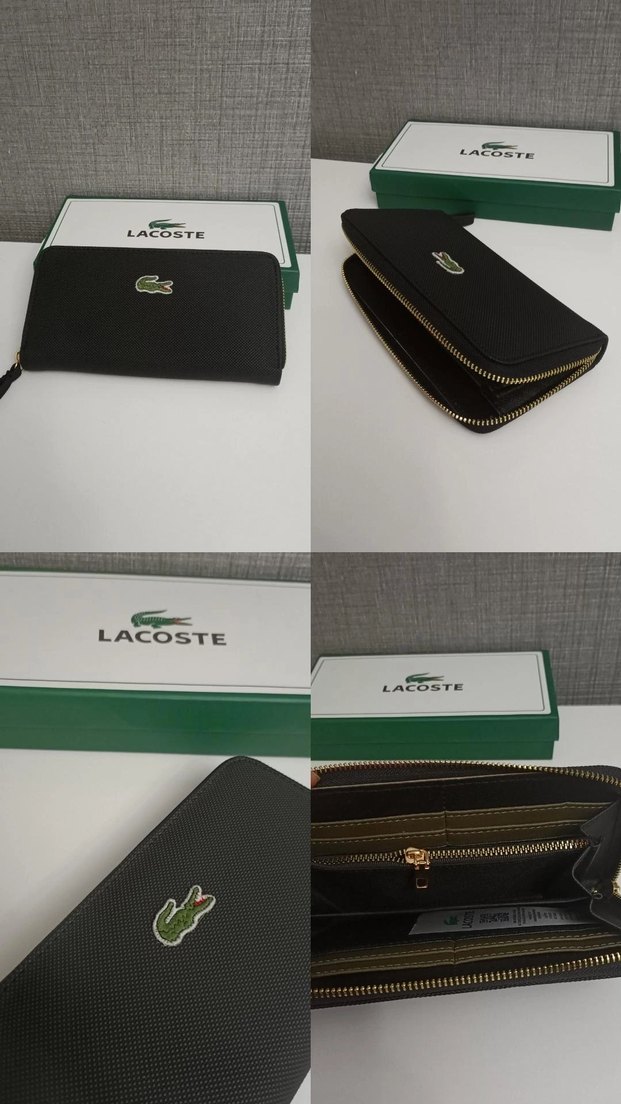 Lacoste Siyah Fermuarlı Kadın Cüzdan - Görsel 3