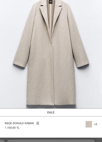 Zara keçe dokulu kaban