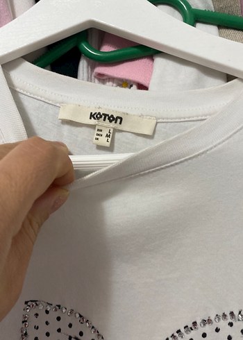 Kadın Beyaz Pamuklu Baskılı Tişört - Görsel 6